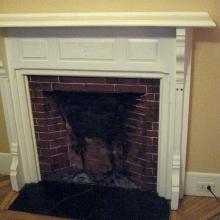 Trompe L'oeil fire place